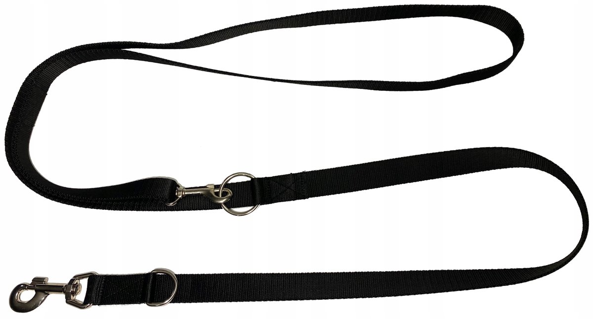 Verstelbare Hondenlijn 135-250 cm, 25 mm Breed, Roze