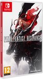 Doos van de Nintendo Switch-versie van 'FINAL FANTASY RESONANCE', met op de voorkant een afbeelding van een jonge vrouw op een duivels wezen, en de titel van het spel.