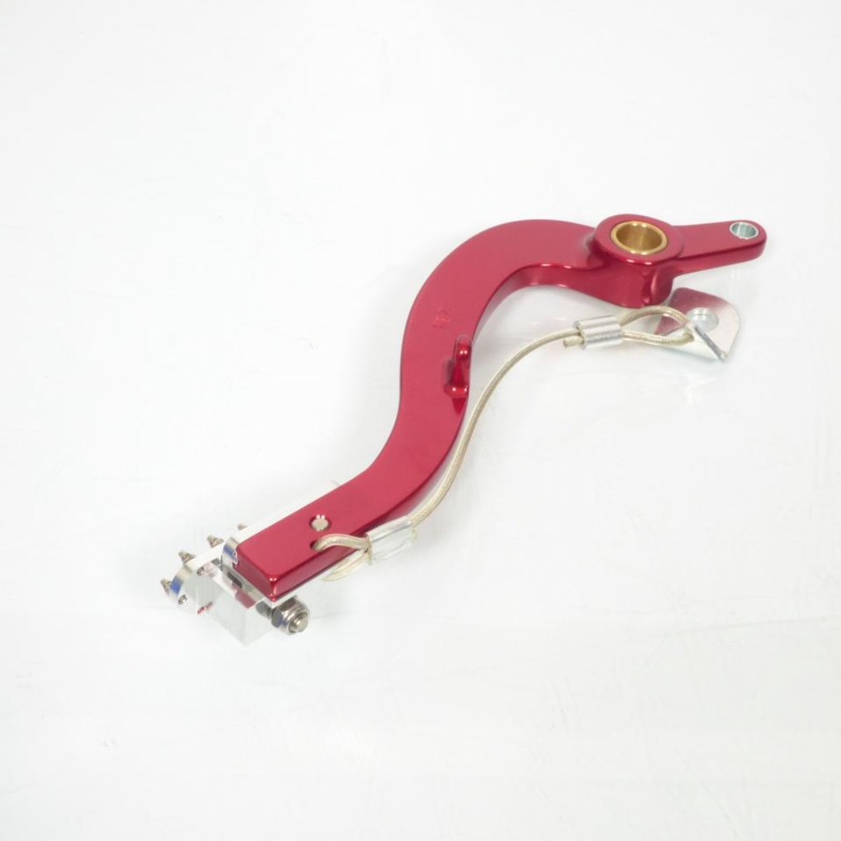 Pédale de frein 3AS Racing pour moto Yamaha 250 Yz-F 2010 à 2014 PDF1011 / Rouge / Ø15mm Neuf