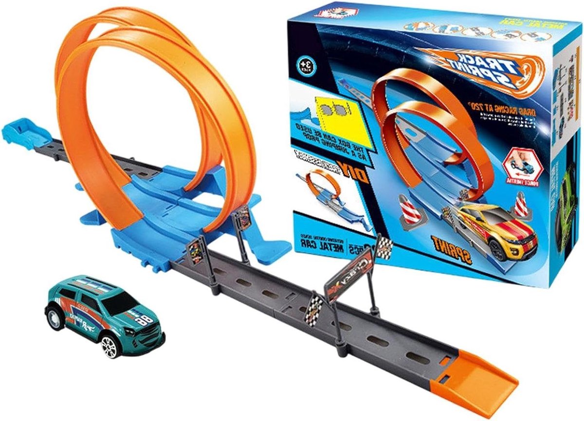Flexibele Speelgoedauto - Racebaan Auto - Creatief Spelen - 360 Graden Rit - 276 cm - Willekeurig