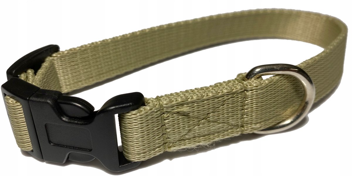 Verstelbare Hondenriem 120-200cm, 20mm Breed, Khaki