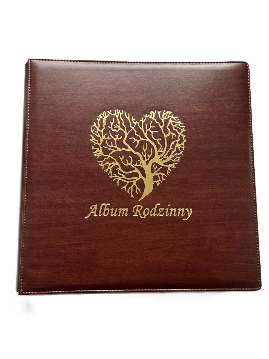Traditioneel Fotoalbum met Gratis Recreatief - Bruin Eco-leer