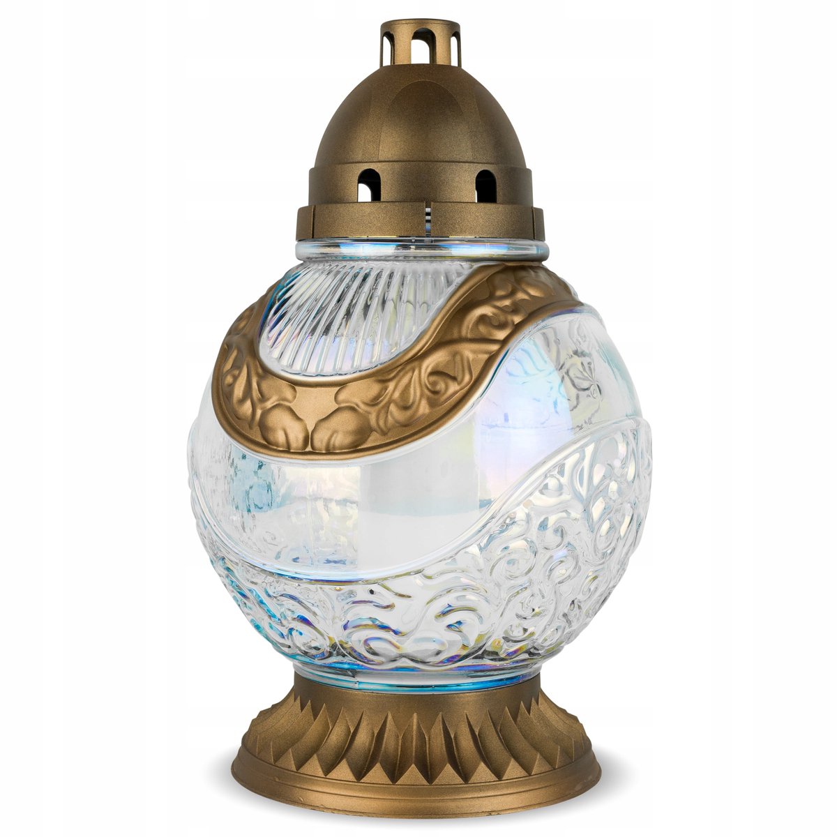 Glazen Znicz Kula 34 cm Goud DP764 - Schitterende Decoratie