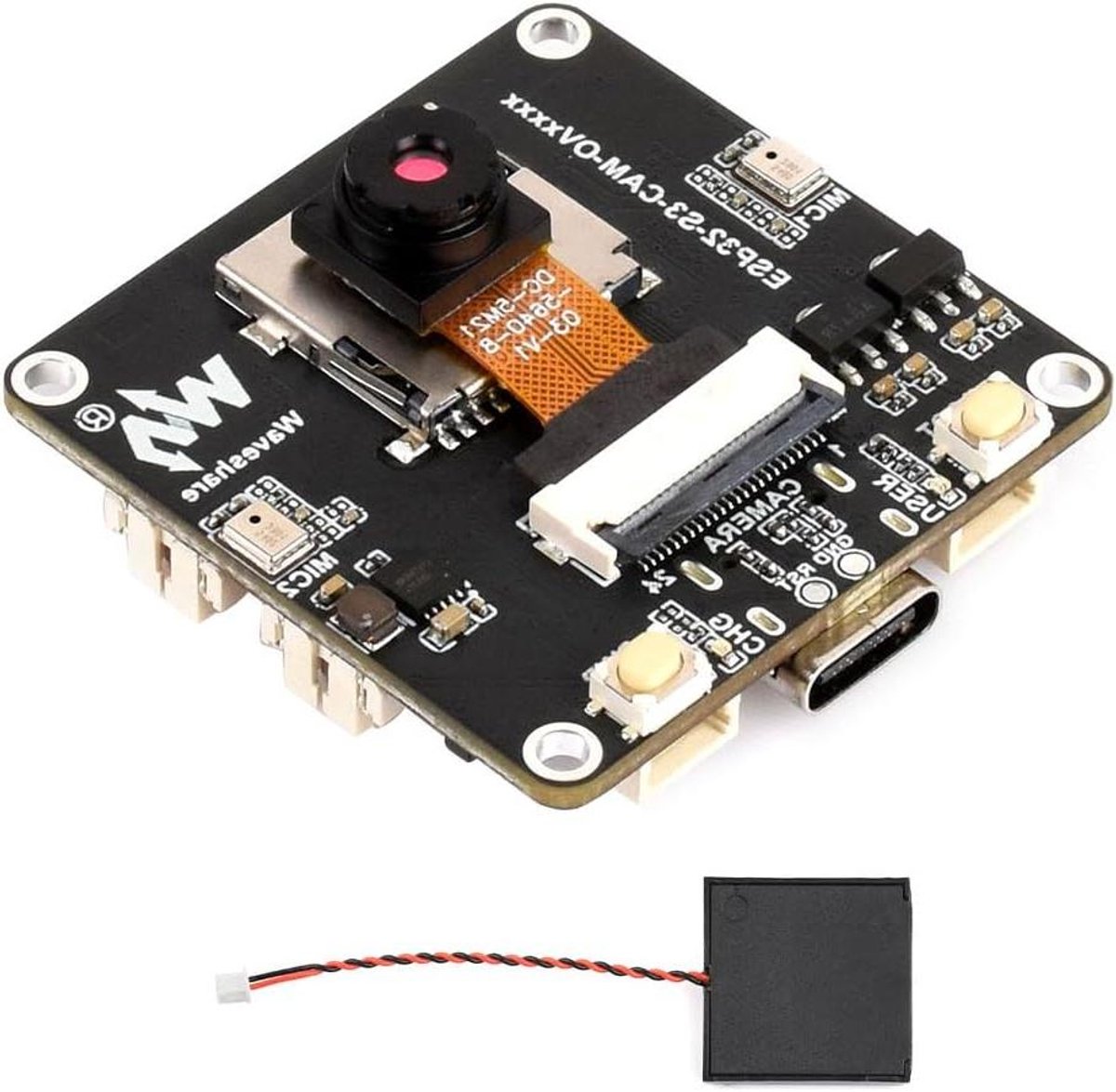 AI Camera Board - Ontwikkelbord - Beeldherkenning - Audio Input Output - 16 MB - Groen
