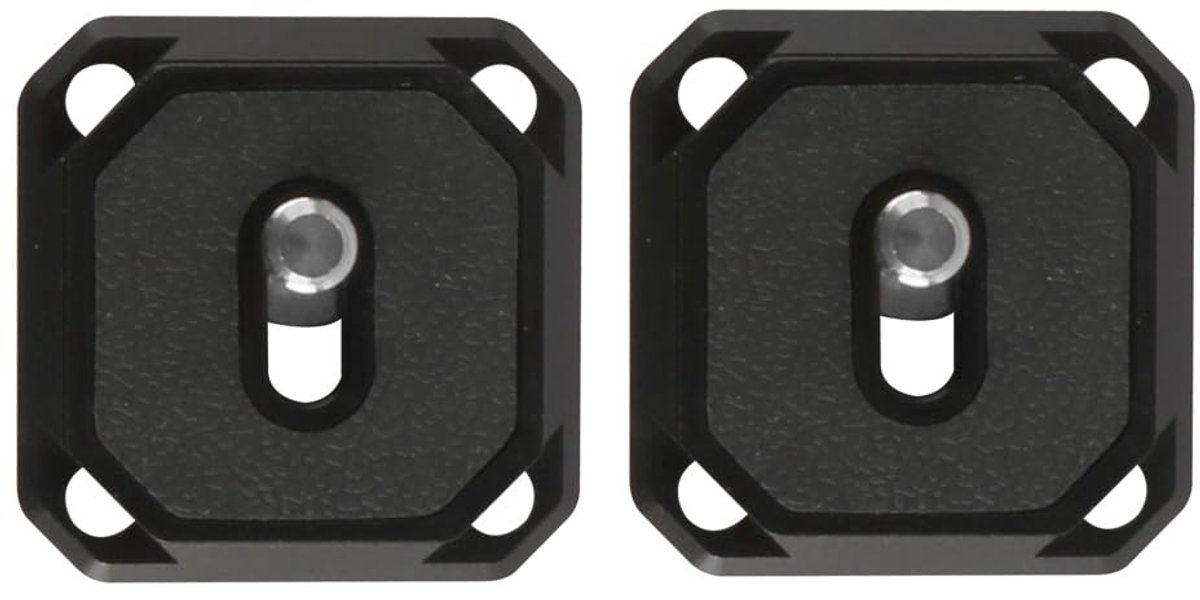 Dailygoods- Snelontgrendelingsplaat - 2 Stuks - Anti-deflectie - Compact - Lichtgewicht - Veilige Bevestiging - Snelle Installatie - Camera Quick Release Plate
