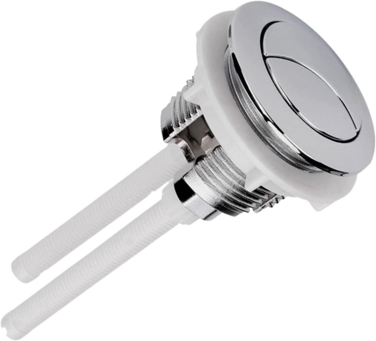 Toiletknop - Doorspoelknop - Toilet Reparatie - Dubbele Druk - 38 mm - Chroom