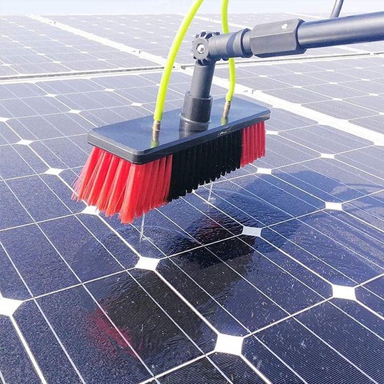 Raamreinigingssteel - Buitenreiniger Telescoop - Hoge Oppervlakken Schoonmaken - Watergevoed Systeem - 73 Meter Uitschuifbaar - Zilver — afbeelding 3