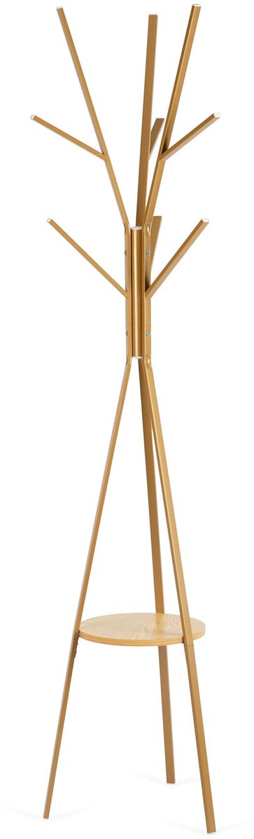 Massido MS-869 - Metalen Kapstok - Stabiele Driepoot - 181 cm Hoog - Extra Plank — afbeelding 2