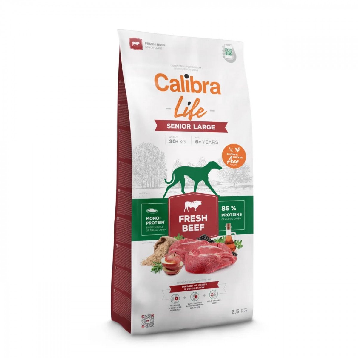 Calibra Calibra Life Serie - Hondenvoer Droog - Senior - Groot Ras - Verse Rund