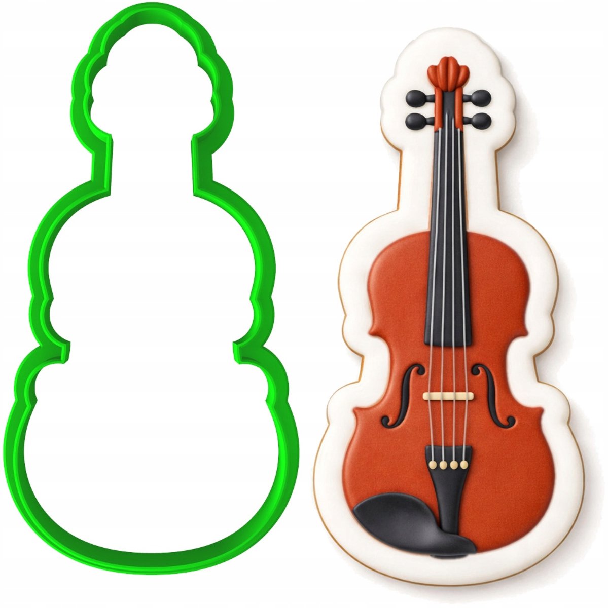 Koekjesvorm Muziekinstrument Viool 10cm - Bakvorm voor Koekjes & Ontbijtkoek
