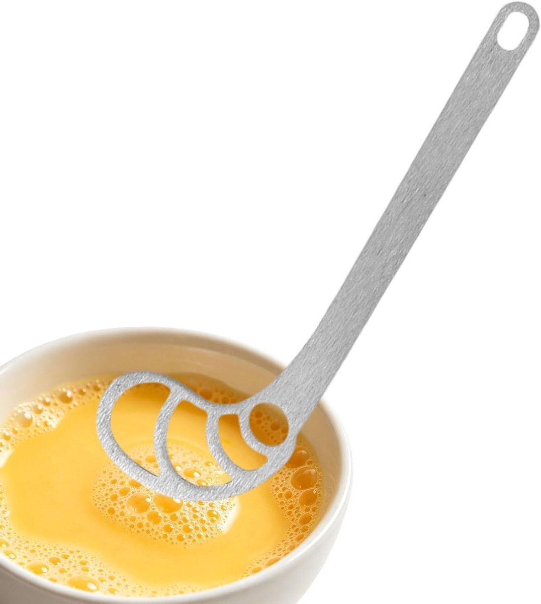 Eierklopper Garde - Handmixer Keuken - Beslag Mengen - Roestvrij Staal - 16.8 x 5.3 cm - Zilver