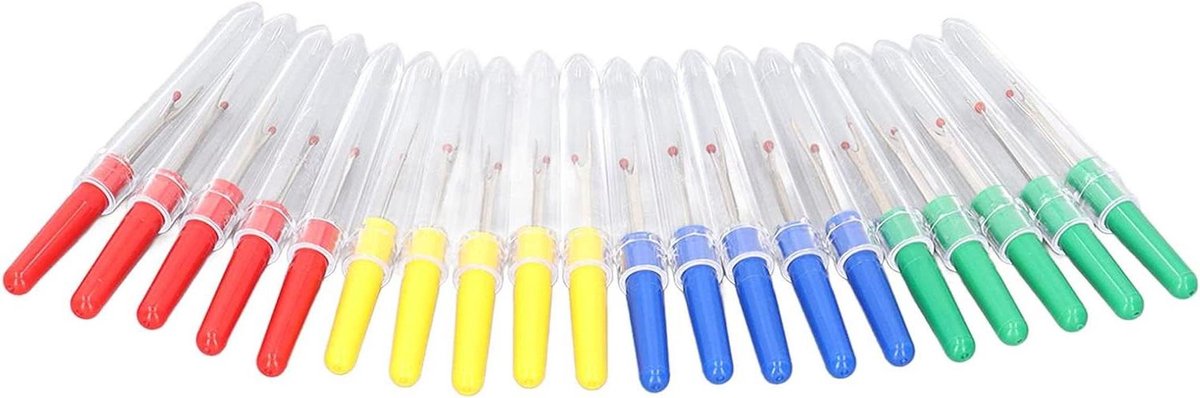 Naaitangen Set - Draadverwijderaars - Stoffen Bewerken - Ergonomisch Handvat - 20 Stuks - Zilver