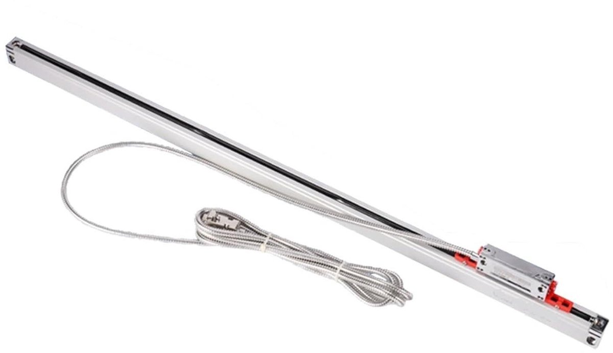 Optische Raspen Liniaal - DRO Lineaire Schaal - Precisie Meten - Hoge Nauwkeurigheid - 520mm tot 1020mm - Zilver