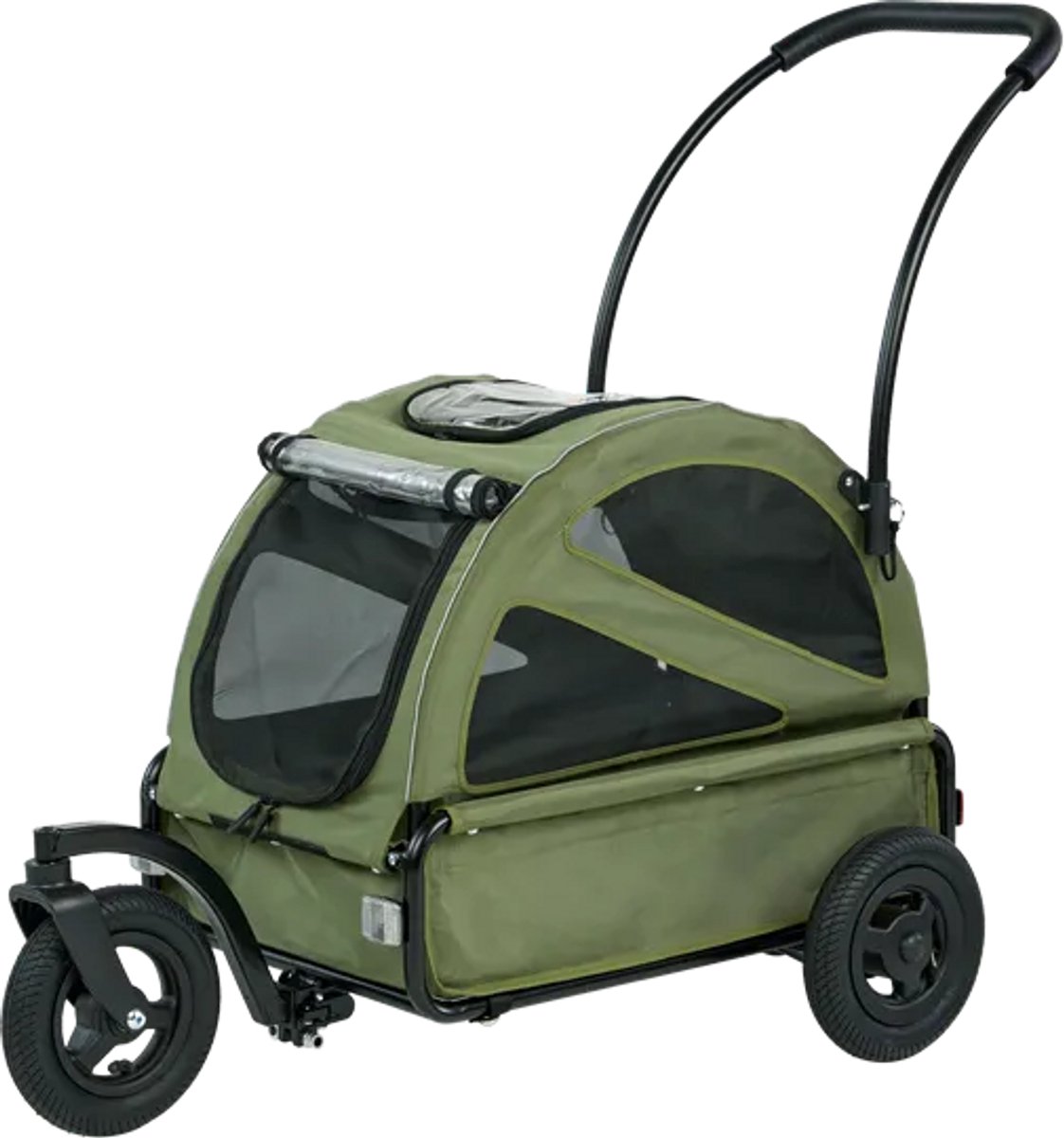 AIRBUGGY Twinkle - Moss Green – Luxe Hondenbuggy - Wandelwagen voor huisdieren