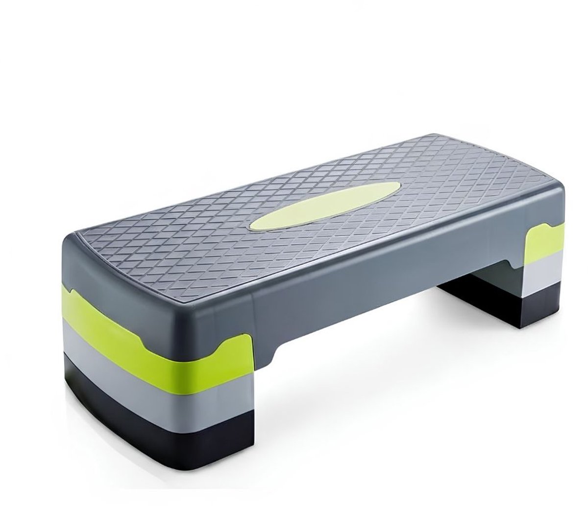 KAD® Mini Stepper - Maximale Hoogte 20cm - Aerobic Stepper - Stepper Fitness - Grijs - 68cm x 28cm x 20cm