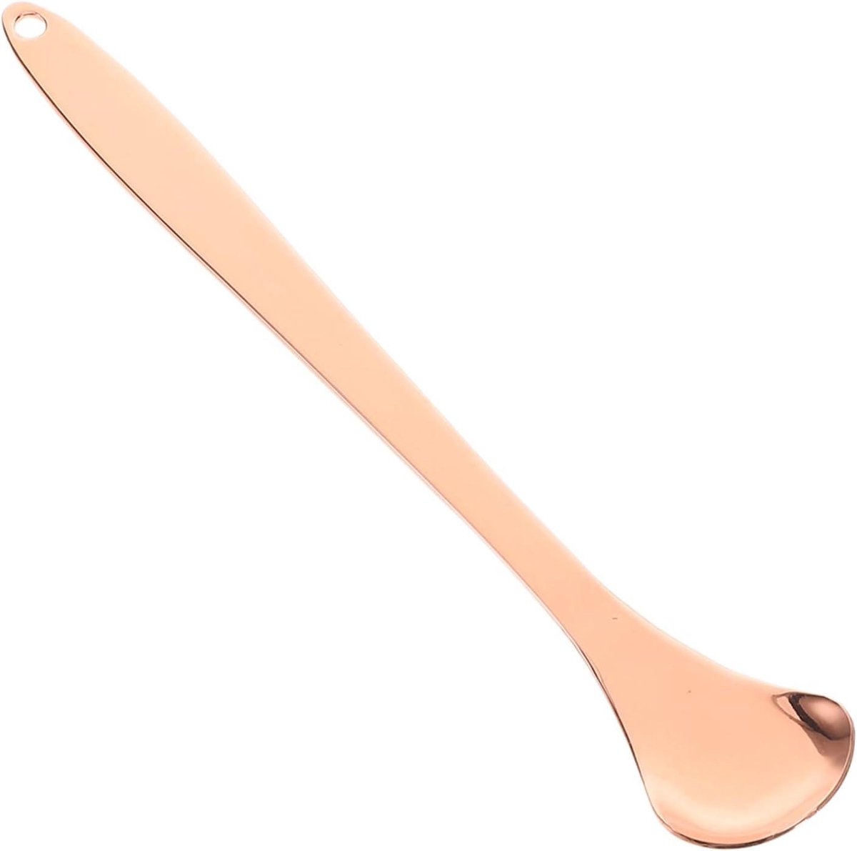 Tongreiniger RVS - Mondverzorging Schraper - Frisse Adem - Ergonomisch Ontwerp - 15 cm - Rose Goud