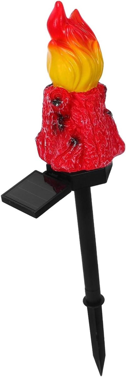 Zonne Fakkel - Buitenverlichting Tuin - Sfeerverlichting Tuin - Realistisch Vlam Effect - 44 cm Hoog - Multicolor