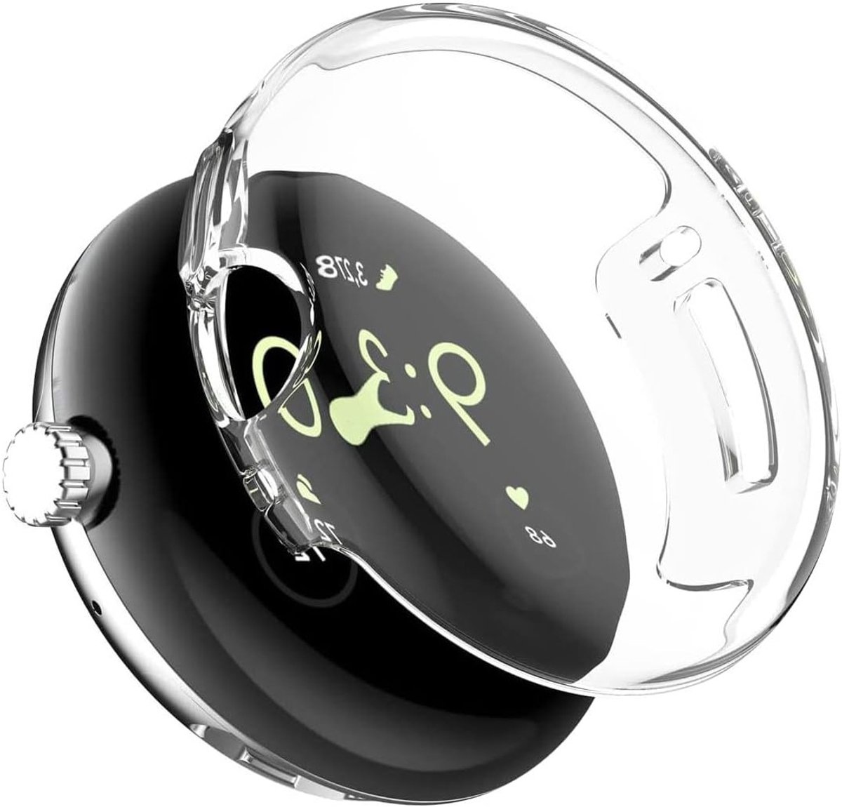 Hoesje Geschikt voor Google Pixel Watch 2 / Watch Pixel Full Protect TPU Transparant