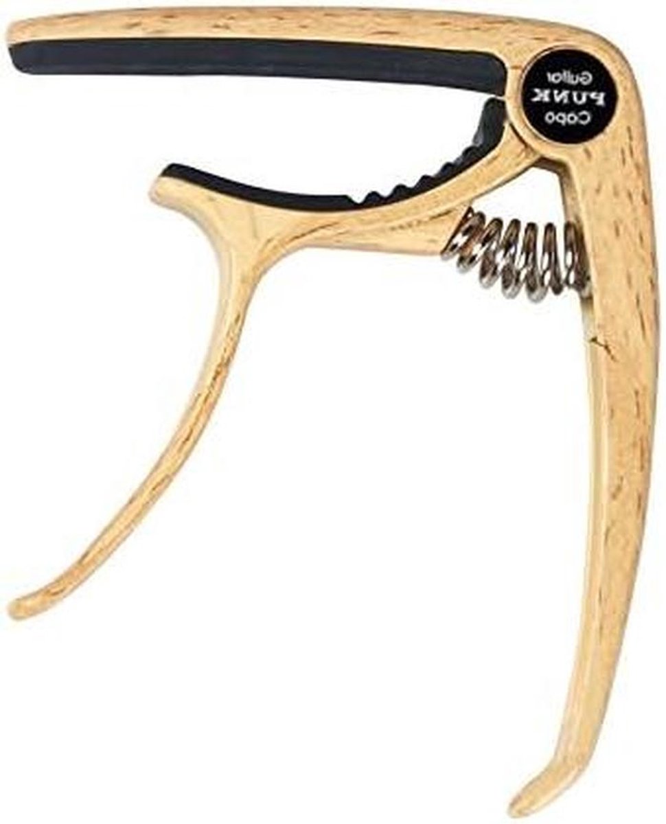 Gitaar Capo - Muziek Accessoire - Nummers Spelen - Aluminiumlegering - 15 cm - Natuurlijk