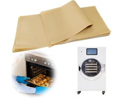 150 Pack Freeze Dryer Perkamentpapier Set, zxbaers Trays Papieren Matten voor Vriesdroger Trays Accessoires, Geschikt voor Kleine Medium Trays, Ongebleekte Houtpulp