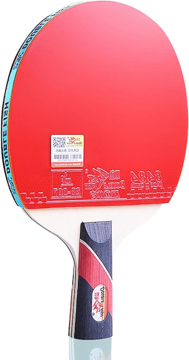 Tafeltennisbatje, Comfortabele handgreep, pingpongbatje, 1-pack for dagelijkse training en gezinsactiviteiten for beginners / 4 sterren korte