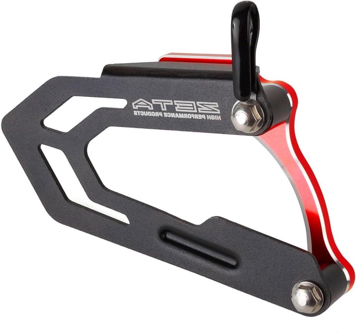 Case Saver met Cover - Tandwielbeschermer Motor - Motoronderhoud - Lasergesneden Aluminium - 2 mm dik - Rood
