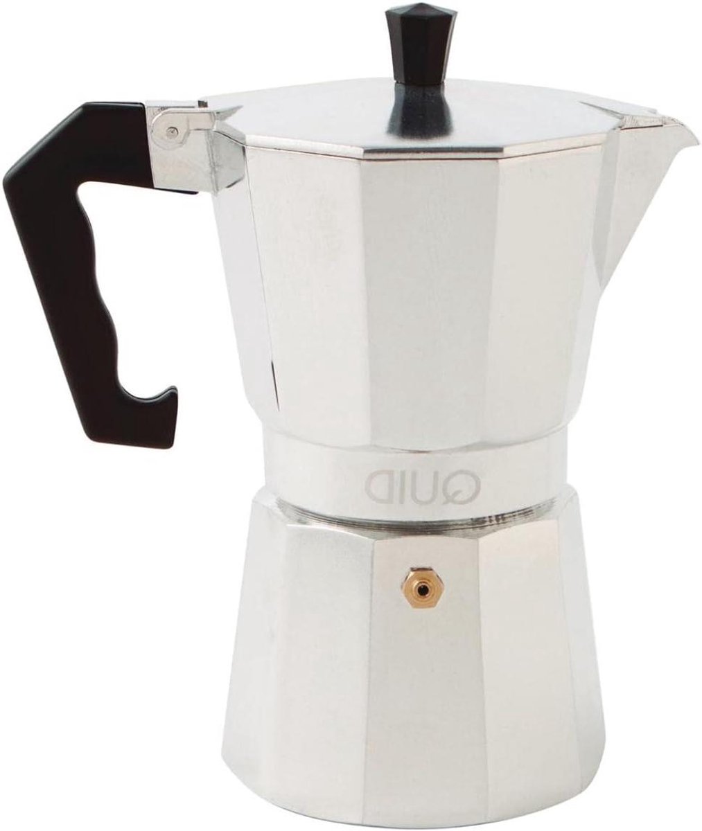 Koffiezetapparaat - Moka pot Percolator - Koffie Zetten - Aluminium Constructie - 6 kopjes - Grijs