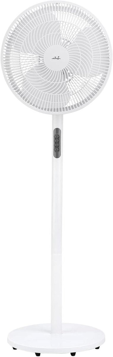 Staande Ventilator - Vloer Ventilator - Ruimte Verkoelen - Automatische Oscillatie - 125 cm Hoog - Wit