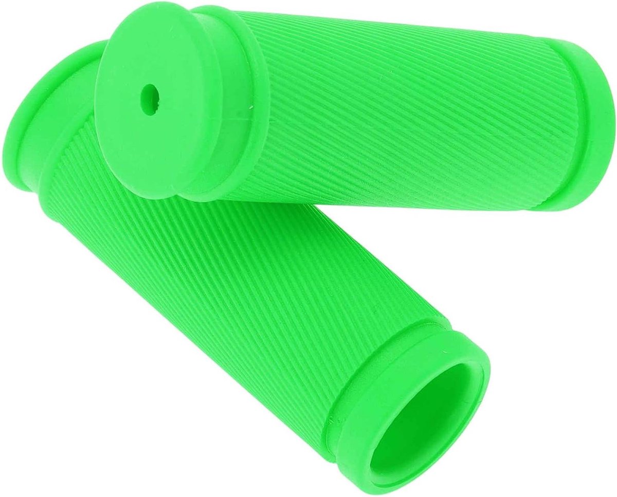 Fietsgrepen Set - Handvatten Kinderfiets - Veilig Fietsen - Ergonomisch Rubber - 85 mm - Groen