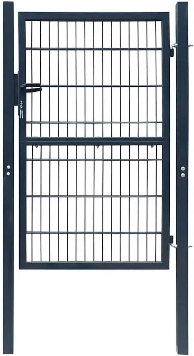 Tuinpoort - Hekwerk toegang - Buitenruimte afsluiten - Versterkte staalconstructie - 106x2