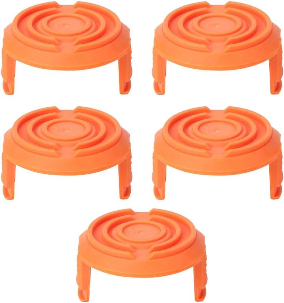 Vervangende Spoelkapjes - Trimmer Covers - Gras Trimmen - Directe Vervanging - 5 stuks - Zwart