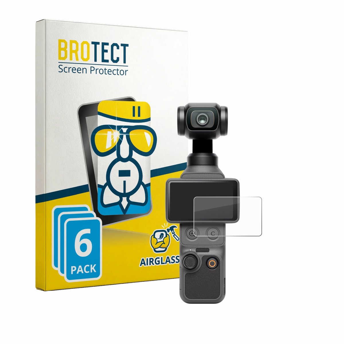 Screenprotector 6 Stuks voor DJI Osmo Pocket 4 Beschermglas transparant