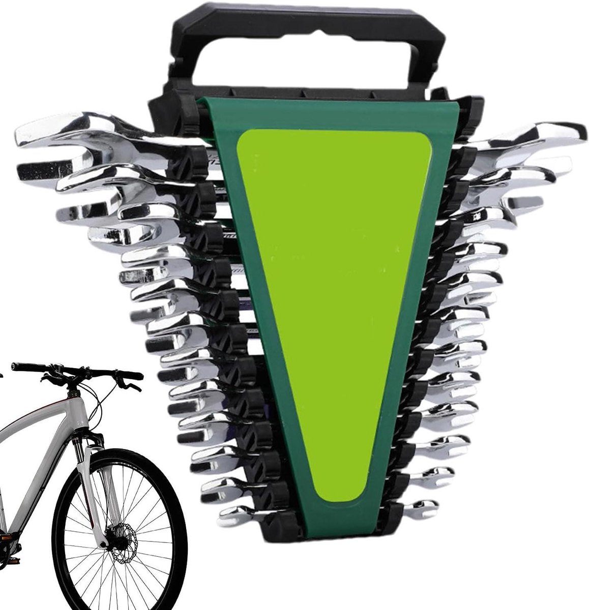 Ringsleutelset - Moersleutelset - Moeiteloos Klussen - 12-punts Hefboomwerking - 6-32 mm - Groen