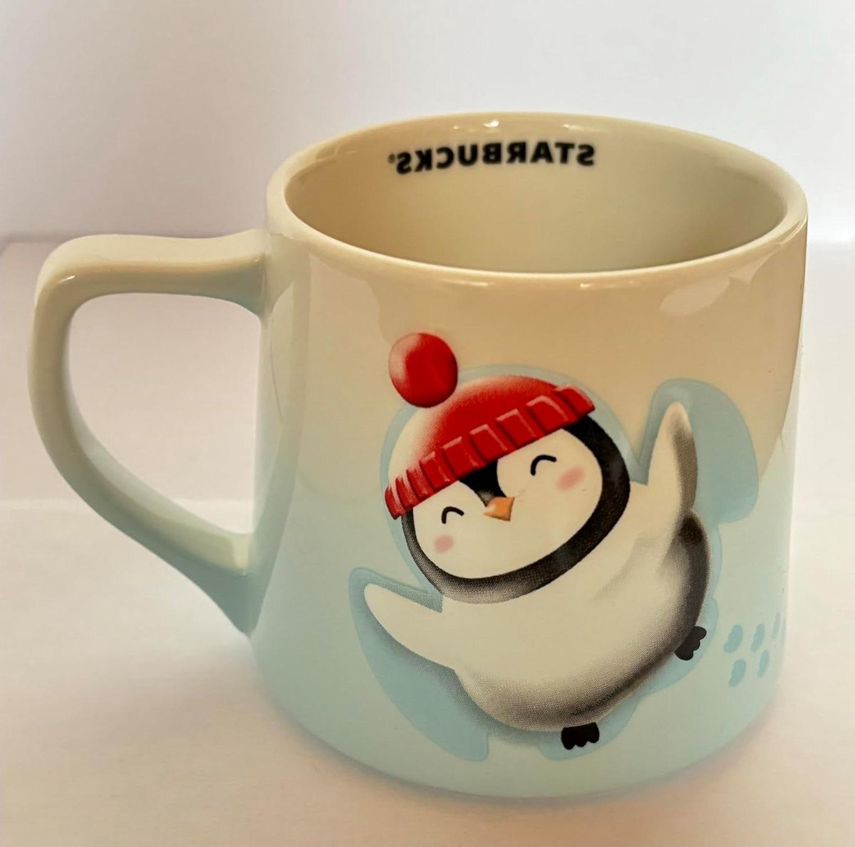 Kerstmok Pinguïn - Limited Edition Mok - Warme Dranken - Kerst Collectie - 355 ml - Wit Blauw