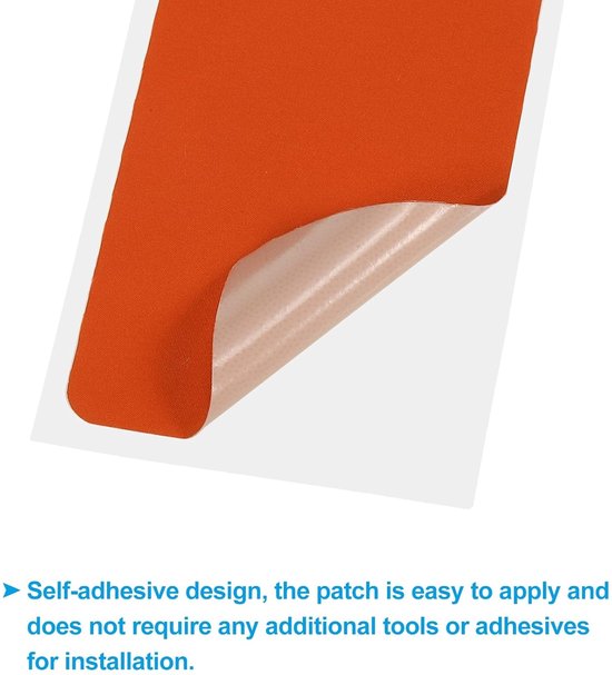 Nylon Reparatie Tape - Stof Patch - Kleding Repareren - Zelfklevend Stof - 18 Stuks - Oranje van Merkloos — afbeelding 2