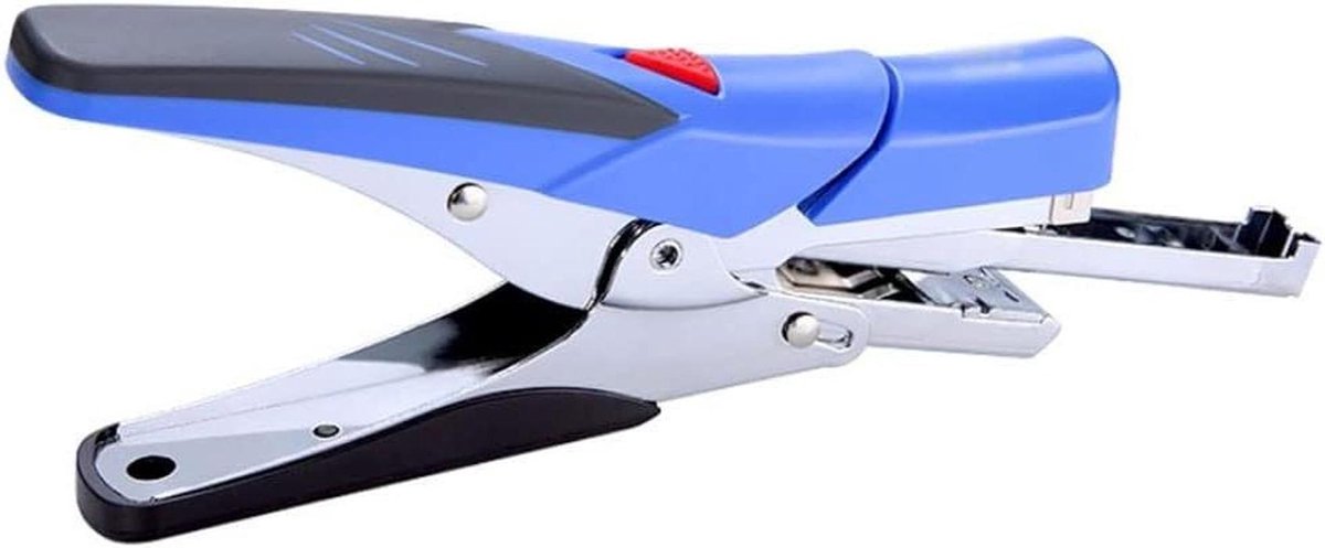 Tang Nietmachine - Kantoor Nietmachine - Papier Nieten - Metalen Structuur - 20 Vel - Blauw