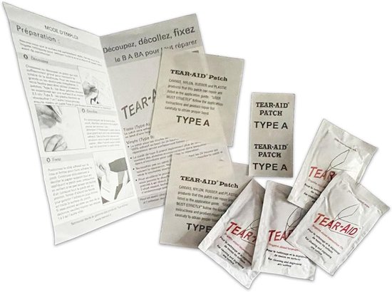 Reparatieset - Plakset Tent - Kampeeruitrusting Repareren - Veelzijdig Materiaal - 7 cm - Transparant van Merkloos — afbeelding 4