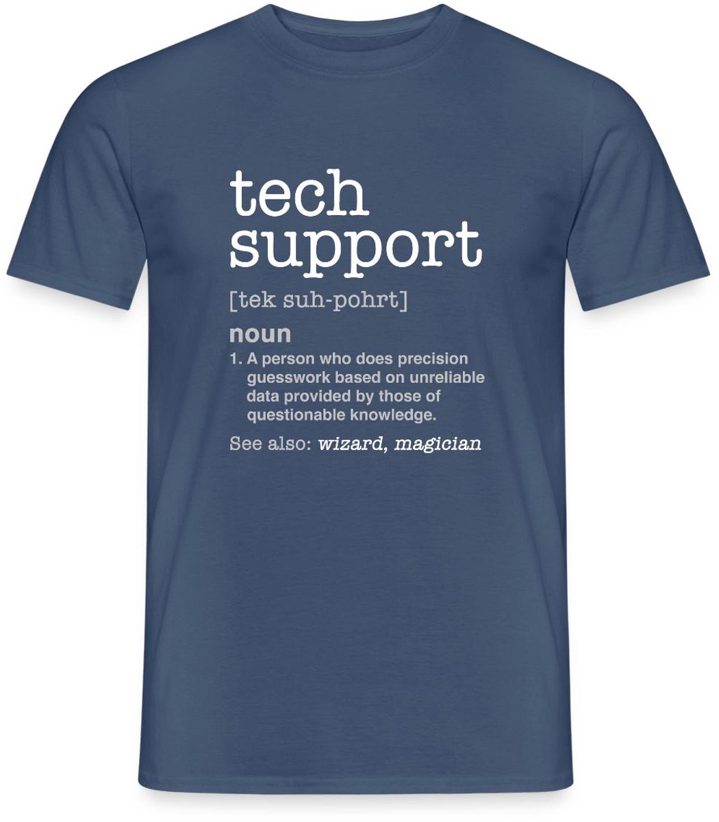 Tech Support Definitie T-Shirt Heren