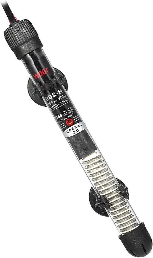 Aquarium Verwarming - Vistank Heater - Stabiele Watertemperatuur - Automatische Temperatuurregeling - Tot 300W - Zwart