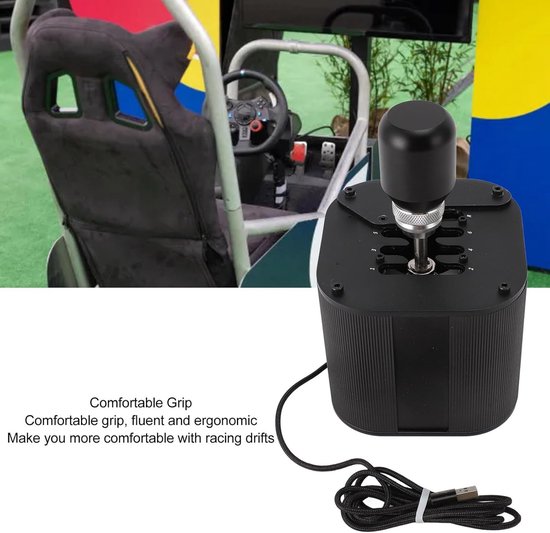 Simulator Versnellingspook - Race Shifter PC - Race Games Spelen - Aluminiumlegering Materiaal - 26 x 18 x 15 cm — afbeelding 4