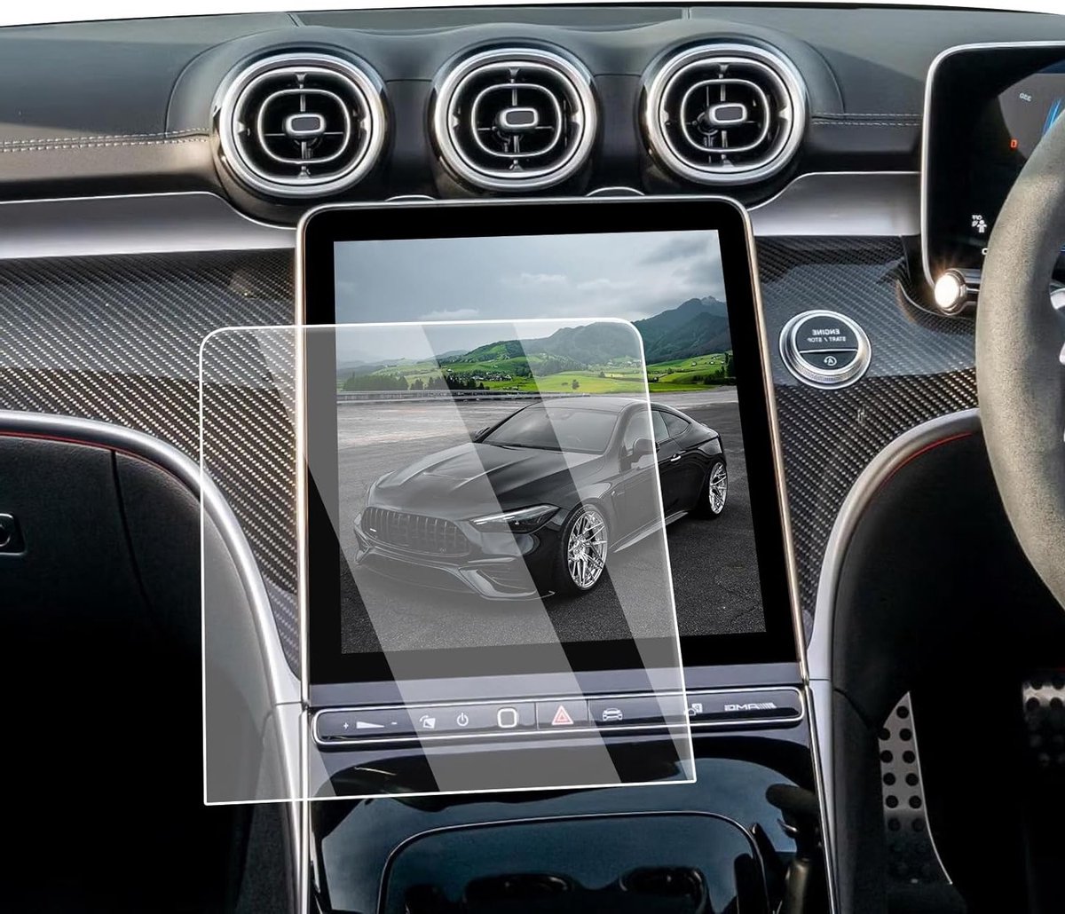 Beschermfolie voor Mercedes GLC X254, C-Class W206 en CLE Coupe - 11.9" Navigatie, 9H Matte Tempered Glass, Krasbestendig en Vingerafdrukbestendig Schermbeschermer
