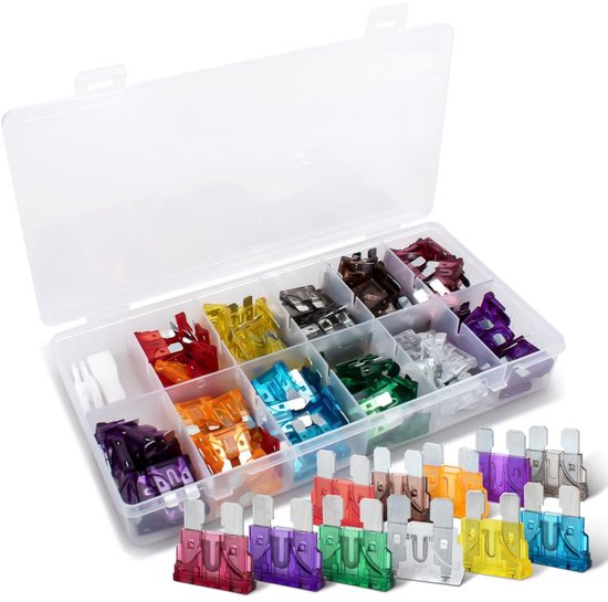 Automotive Zekeringen - Auto Zekeringen Set - Voertuig Beschermen - Standaard Formaat - 165 Stuks - Mix Set