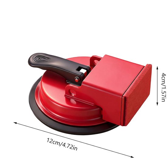 Vloer Kier Reparatie Gereedschap - Laminaat Trekker - Vloeren Herstellen - Zuigkracht Technologie - 12 x 4 cm - Rood — afbeelding 2
