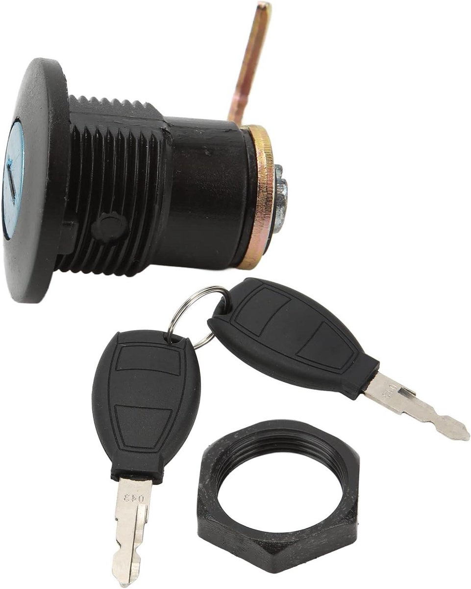 Motorsleutelslot - Scooter Kofferbakslot - Motorfiets Beveiligen - Universele Kit - 10 x 5 x 5 cm - Zwart