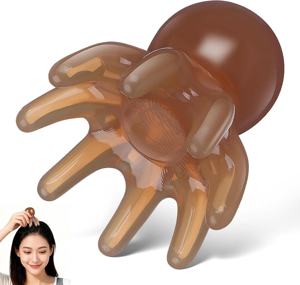 Octopus Hoofdmassage Kam - Hoofdhuidverzorging Tool - Ontspannende Massage - Uniek Acht Klauwen Ontwerp
