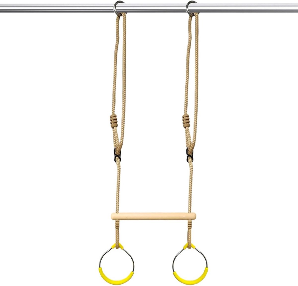 Gymnastiek Ringen - Klimringen Speelplaats - Kinderen Actief Houden - Modulaire Montage - 4x20x4 cm - Willekeurig