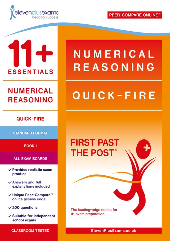 11+ Essentials Numerical Reasoning: Quick-fire Book 1 - cover