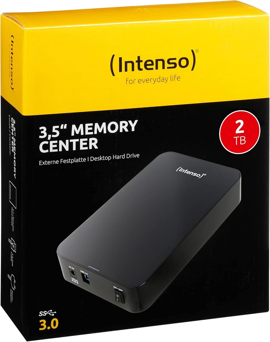 Externe Harde Schijf - Opslagapparaat - Bestanden Opslaan - Plug and Play - 2TB - Zwart