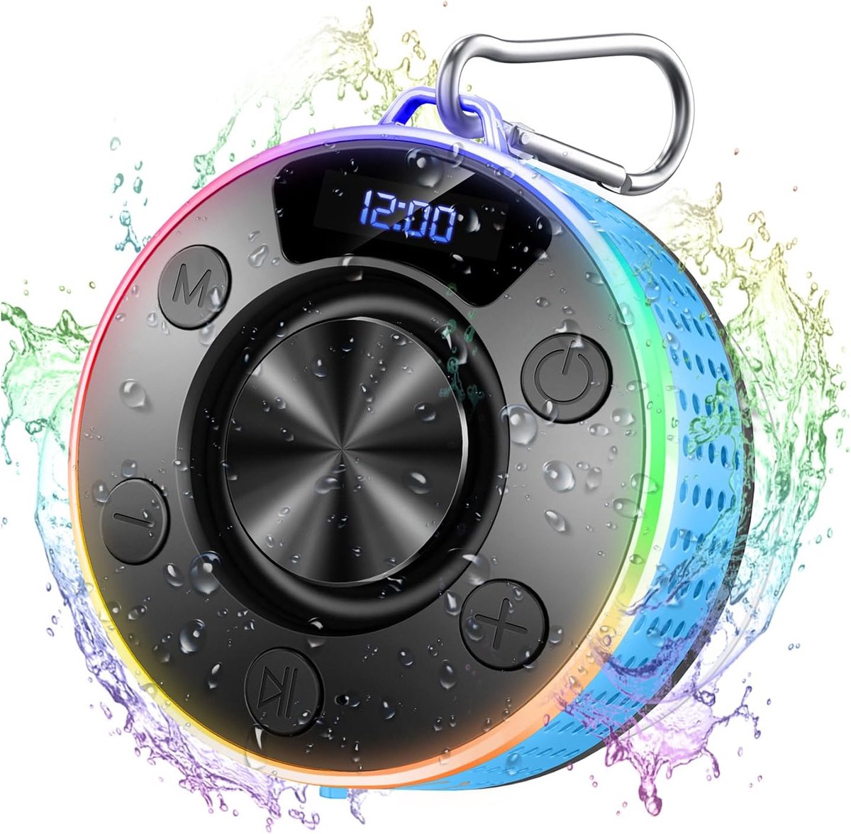 Draagbare Bluetooth Speaker - Mini Luidspreker - Muziek Luisteren - IP7 Waterdicht - 9 x 9 x 5 cm - Zwart