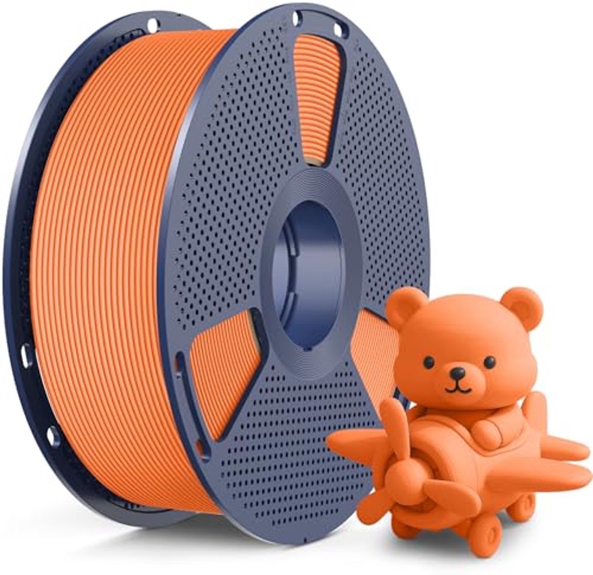 3D Printer Filament - Mat PLA - Snel Printen - Fluweelzachte Afwerking - 1 kg - Zonneoranje